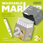 24 Colours washable watercolor marker water colour pen set