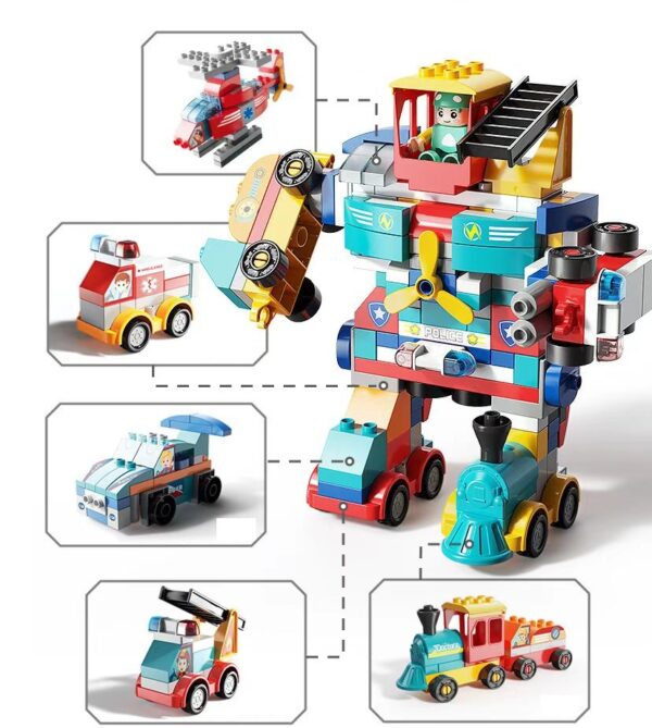 195PCS Robot Building Bricks - Image 3