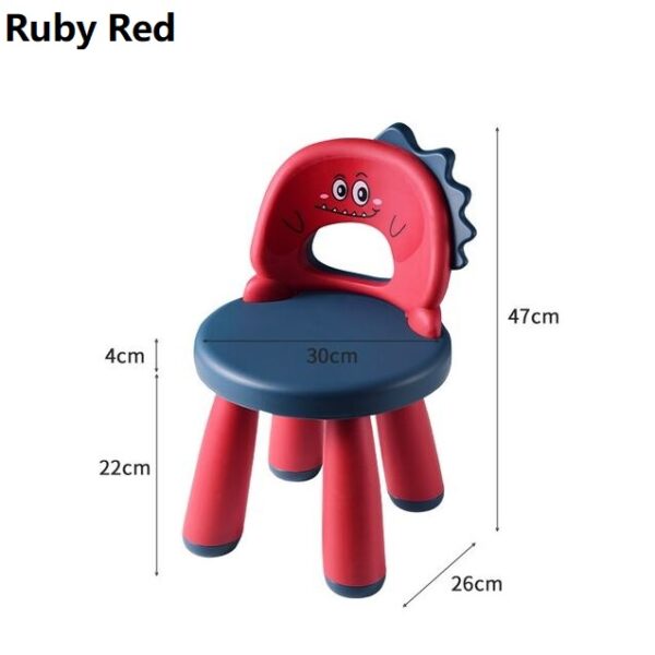 Kids Chair Children Chair Baby Room Chair Plastic Stool Chair - Corn Yellow - Image 19