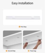 LED Night Light Under Cabinet Light USB Rechargeable Motion Sensor 40cm 3 lights - Image 13
