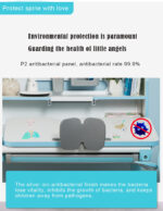 Ergonomic Kid's Study Desk and Chair Height Adjustable Pink Colour Children Desk - Image 12