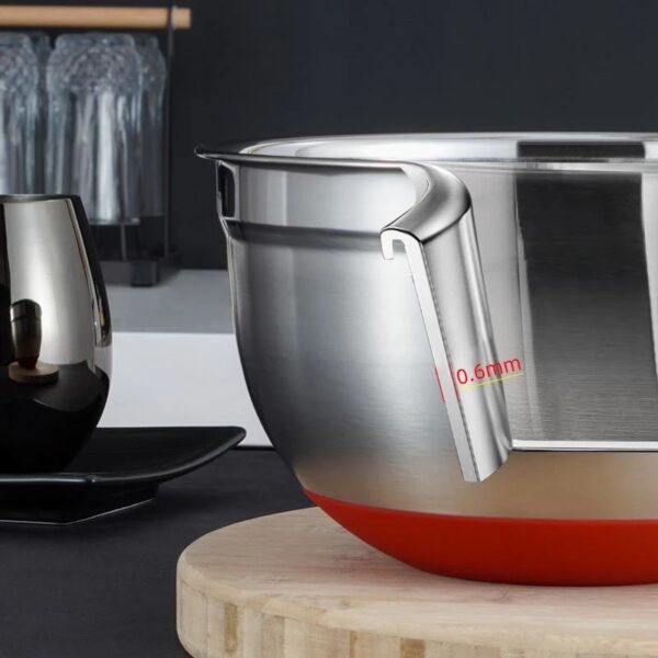 Mixing Bowl 304 Stainless Steel Salad Bowls 4PCS (28/26/24/22cm) - Image 7