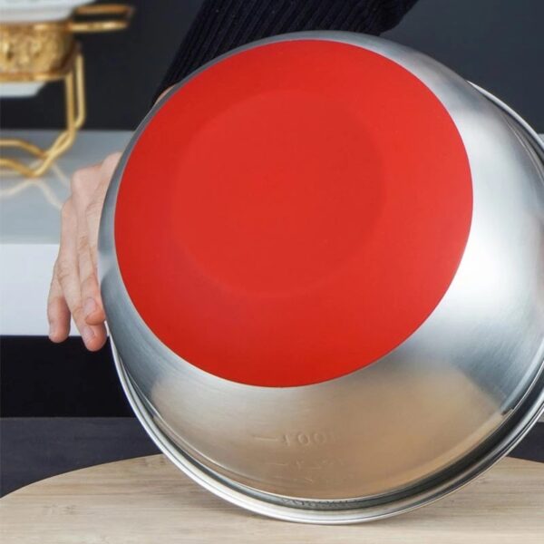 Mixing Bowl 304 Stainless Steel Salad Bowls 4PCS (28/26/24/22cm) - Image 6