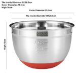 Mixing Bowl 304 Stainless Steel Salad Bowls 4PCS (28/26/24/22cm) - Image 5