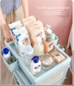 Storage Trolley 4 layers white - Image 8