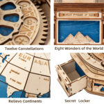 3D Globe Wooden Puzzle 567PCS - Image 4