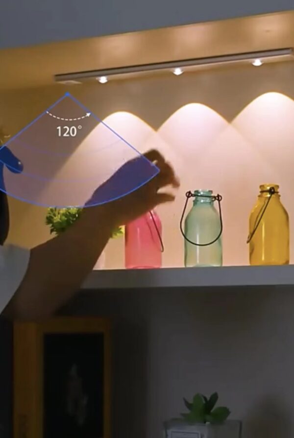 LED Night Light Under Cabinet Light USB Rechargeable Motion Sensor 40cm 3 lights - Image 14