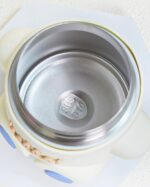 Stainless Steel Thermos Cute Bear Design for Children - White Colour - Image 7