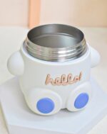 Stainless Steel Thermos Cute Bear Design for Children - White Colour - Image 4