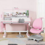 Ergonomic Kid's Study Desk and Chair Height Adjustable Pink Colour Children Desk - Image 2