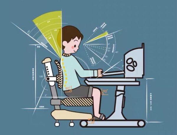 Ergonomic Kid's Study Desk and Chair Height Adjustable Pink Colour Children Desk - Image 6