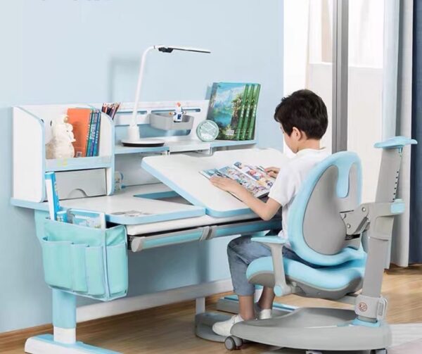 Ergonomic Kid's Study Desk and Chair Height Adjustable Pink Colour Children Desk - Image 7