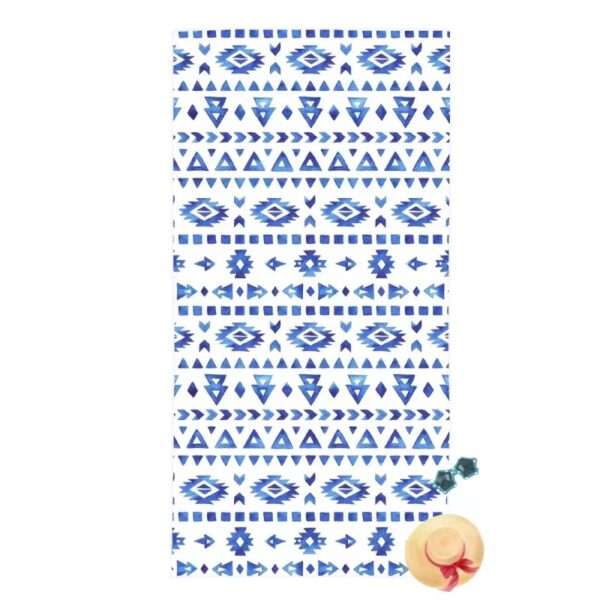 Beach Towel Kids Hoodie Towel Microfiber Quick Dry Sand Free - Size L - Image 3