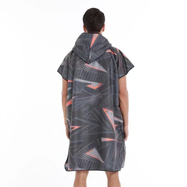 Beach Towel Kids Hoodie Towel Microfiber Quick Dry Sand Free - Size L - Image 9