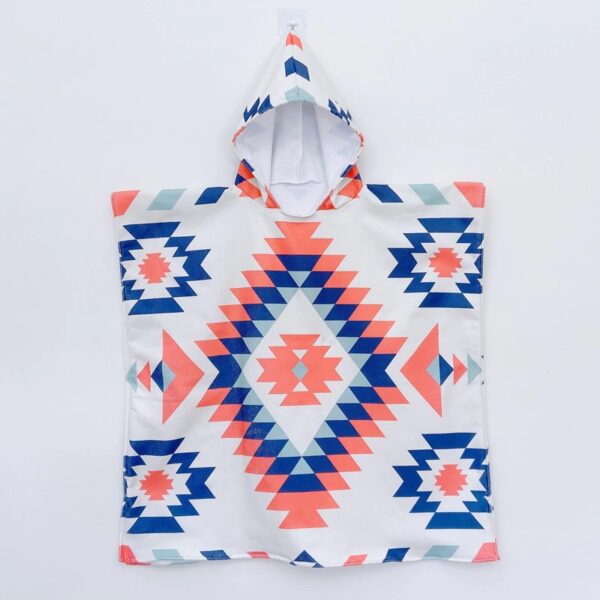 Beach Towel Kids Hoodie Towel Microfiber Quick Dry Sand Free - Size L - Image 17