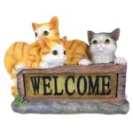 Solar LED Garden Light Outdoor Light Garden Decoration - Welcome Kitten - Image 3