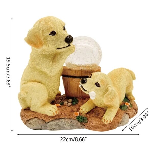 Solar LED Garden Light Outdoor Light Garden Decoration - Dogs - Image 2
