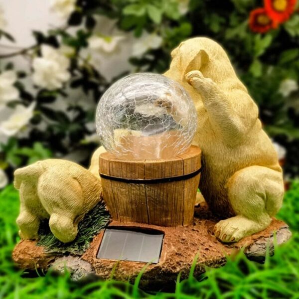 Solar LED Garden Light Outdoor Light Garden Decoration - Dogs - Image 4
