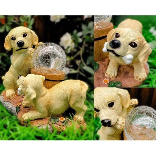 Solar LED Garden Light Outdoor Light Garden Decoration - Dogs - Image 5