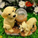 Solar LED Garden Light Outdoor Light Garden Decoration - Dogs - Image 3