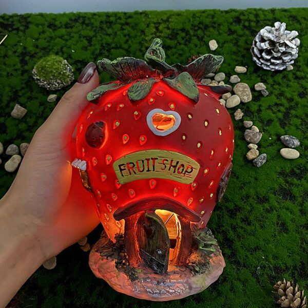 Solar LED Garden Light Outdoor Light Garden Decoration - Strawberry - Image 10