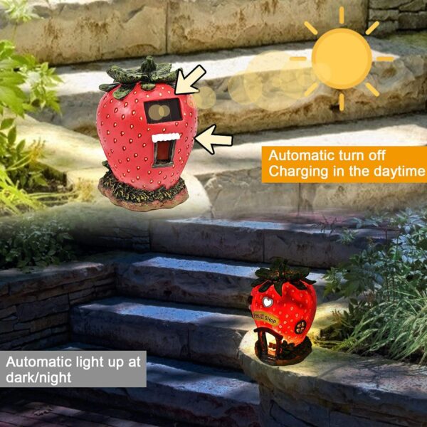 Solar LED Garden Light Outdoor Light Garden Decoration - Strawberry - Image 6