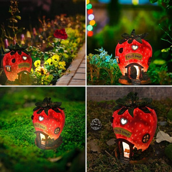 Solar LED Garden Light Outdoor Light Garden Decoration - Strawberry - Image 5