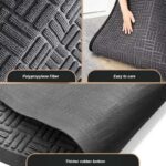 Door Mat Outdoor Anti Slip Doormat - Grey 60x90 - Image 13