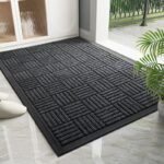 Door Mat Outdoor Anti Slip Doormat - Grey 60x90