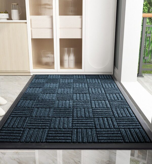 Door Mat Outdoor Anti Slip Doormat - Grey 60x90 - Image 7