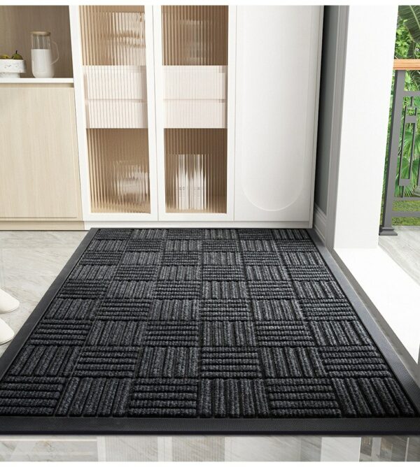 Door Mat Outdoor Anti Slip Doormat - Grey 60x90 - Image 6