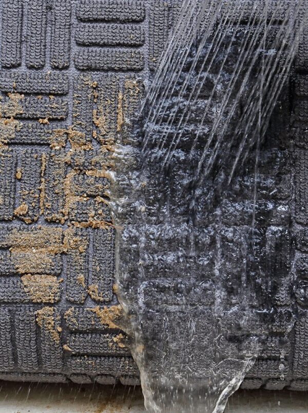 Door Mat Outdoor Anti Slip Doormat - Grey 60x90 - Image 5