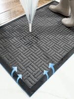 Door Mat Outdoor Anti Slip Doormat - Grey 60x90 - Image 3