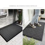 Door Mat Outdoor Anti Slip Doormat - Grey 60x90 - Image 2