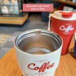 Travel Cup Portable Car Stainless Steel Thermos with Lid Coffee Mug-Yellow - Image 7