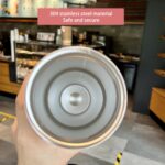 Travel Cup Portable Car Stainless Steel Thermos with Lid Coffee Mug-Yellow - Image 8