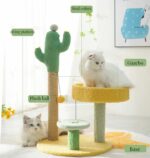 Cat Scratching Post Cat Tree Tower Climbing Frame - Image 10