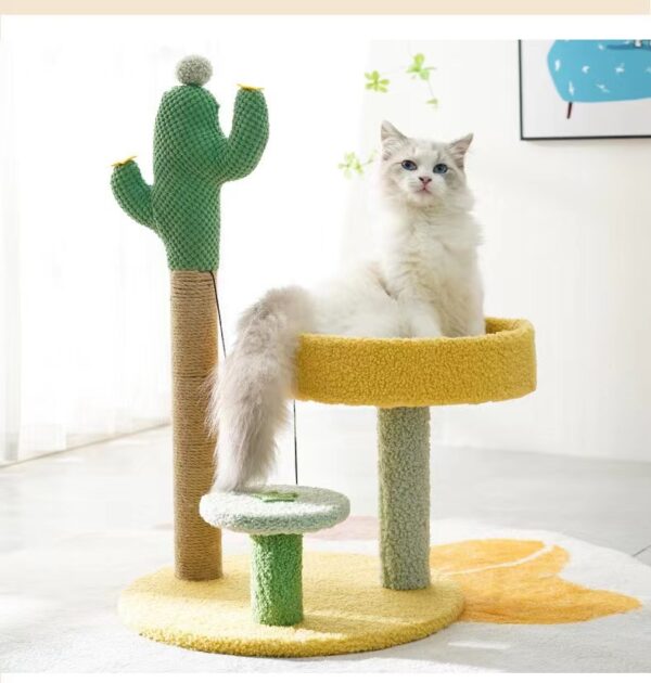 Cat Scratching Post Cat Tree Tower Climbing Frame - Image 6
