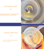 Stainless Steel Thermos Water Bottle With Straw - Brown Bear - Image 7