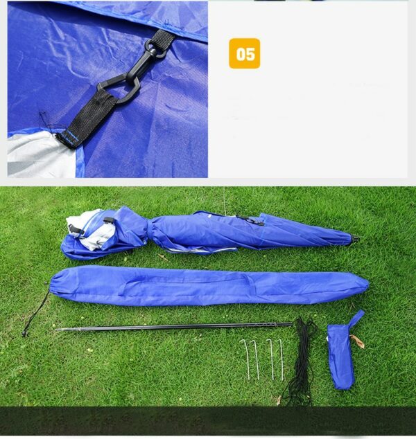 Beach Umbrella Beach Tent UV Protected Blue Colour - Image 5