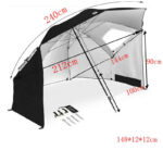 Beach Umbrella Beach Tent UV Protected Blue Colour - Image 14