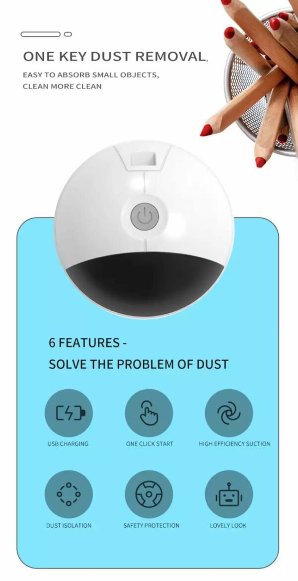 Mini Vacuum Cleaner Desk Cleaner Desk Table Dust Vacuum - Image 10