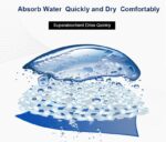 Beach Towel Kids Hoodie Towel Microfiber Quick Dry Sand Free - Size L - Image 2