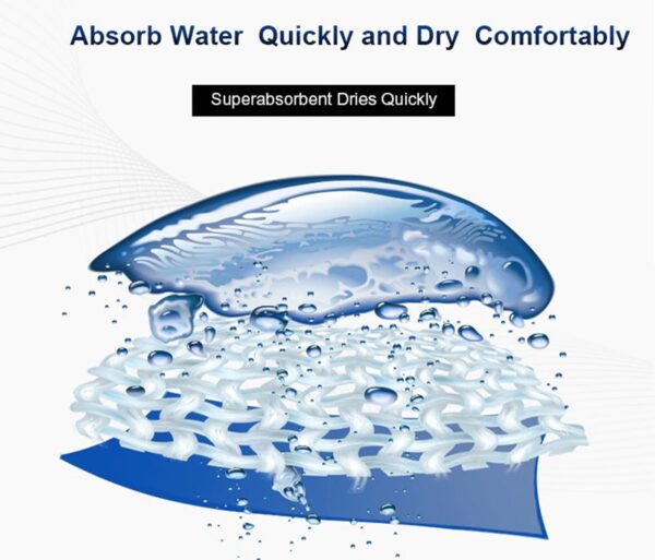 Beach Towel Kids Hoodie Towel Microfiber Quick Dry Sand Free - Size L - Image 2