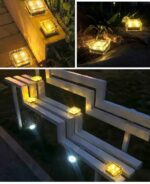 Outdoor Garden Waterproof Solar LED Light Ice Brick Style - Image 12