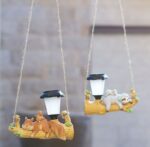 Solar LED Garden Light Outdoor Light Garden Decoration - Sleeping Squirrel - Image 7
