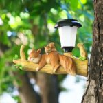 Solar LED Garden Light Outdoor Light Garden Decoration - Sleeping Squirrel - Image 6