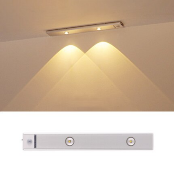 ledlight30two LED Night Light Under Cabinet Light USB Rechargeable Motion Sensor 30cm 2 lights - Image 1