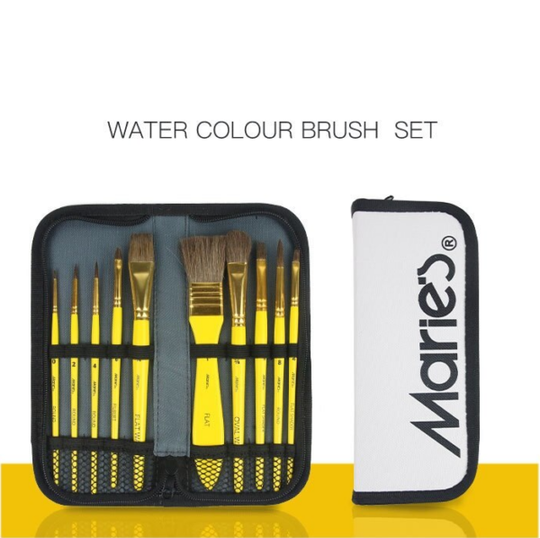 Maries Paint Brush Set 11 Pieces Watercolor Painting Set - Image 6
