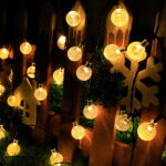 Solar USB String Light Garden Xmas Decoration 7m 50Led 2.4cm Crystal ball warm - Image 4